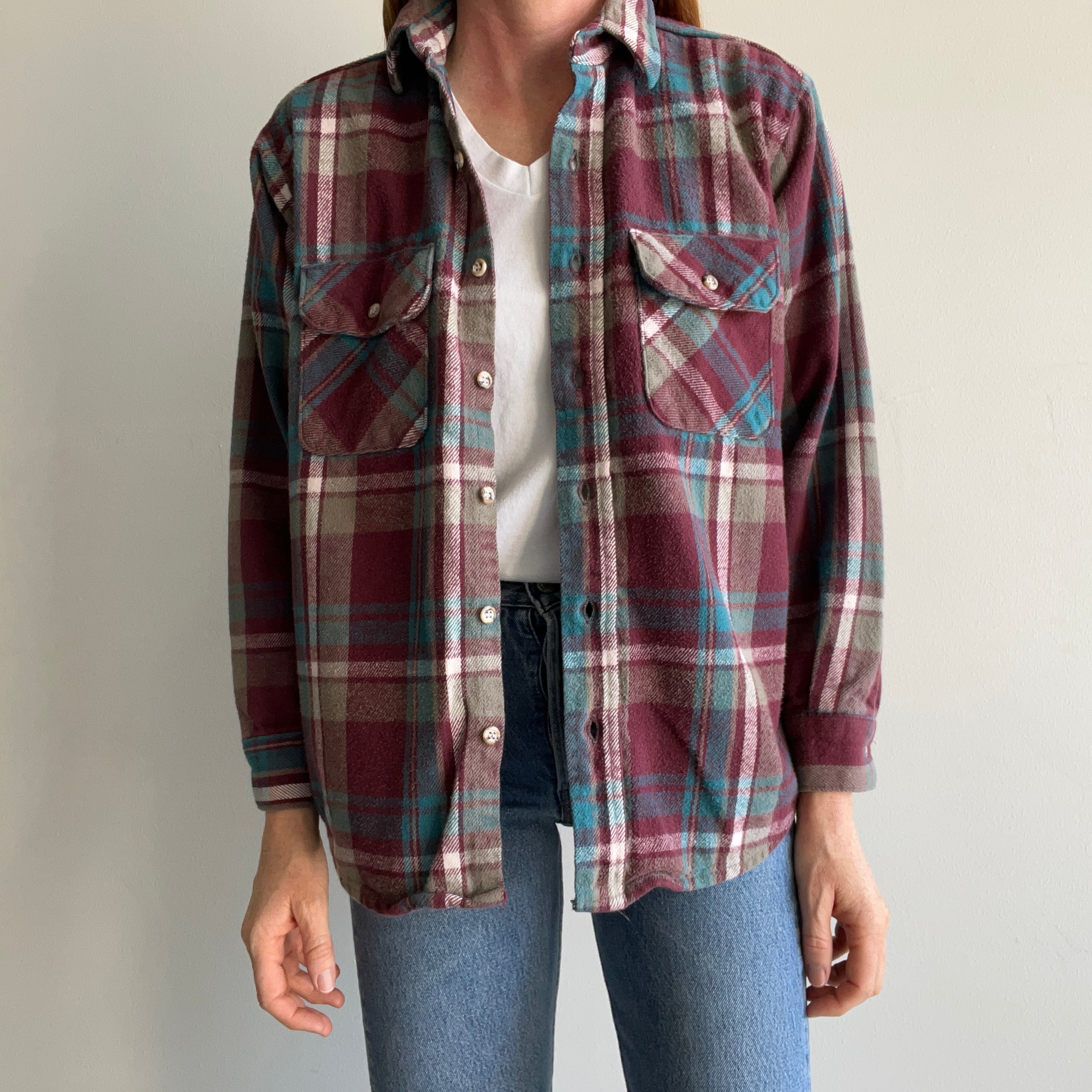 1980/90s Smaller Flannel by Five Brothers