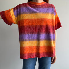 1990s Super Nineties Striped and Then Some Cotton T-Shirt