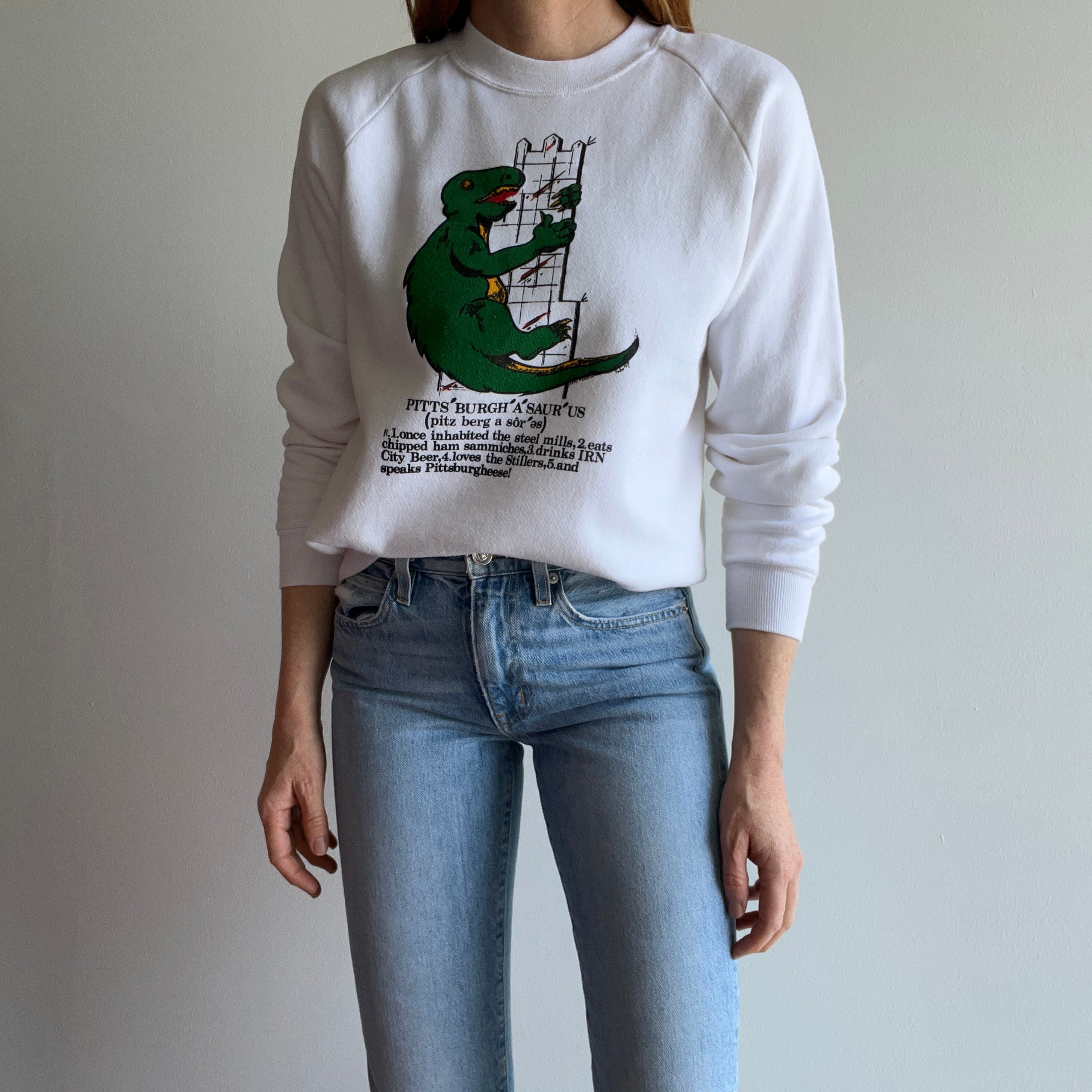 1987 Pitts'Burgh'A'Saur'Us Very Important Sweatshirt