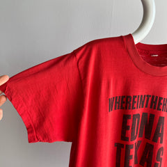 1970s WHEREINTHEHELL Is Edna, Texas Thinned Out T-Shirt