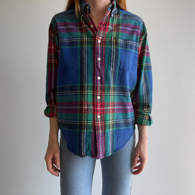 1990s Gap Plaid Smaller Size Dad Shirt