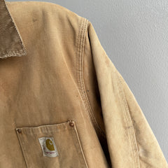 1980/90s Ham's USA Made Carhartt Flannel Lined Workwear Chore Jacket