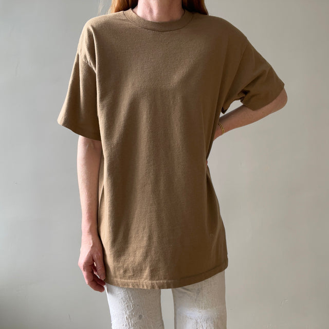 1980s Blank Tan T Shirt