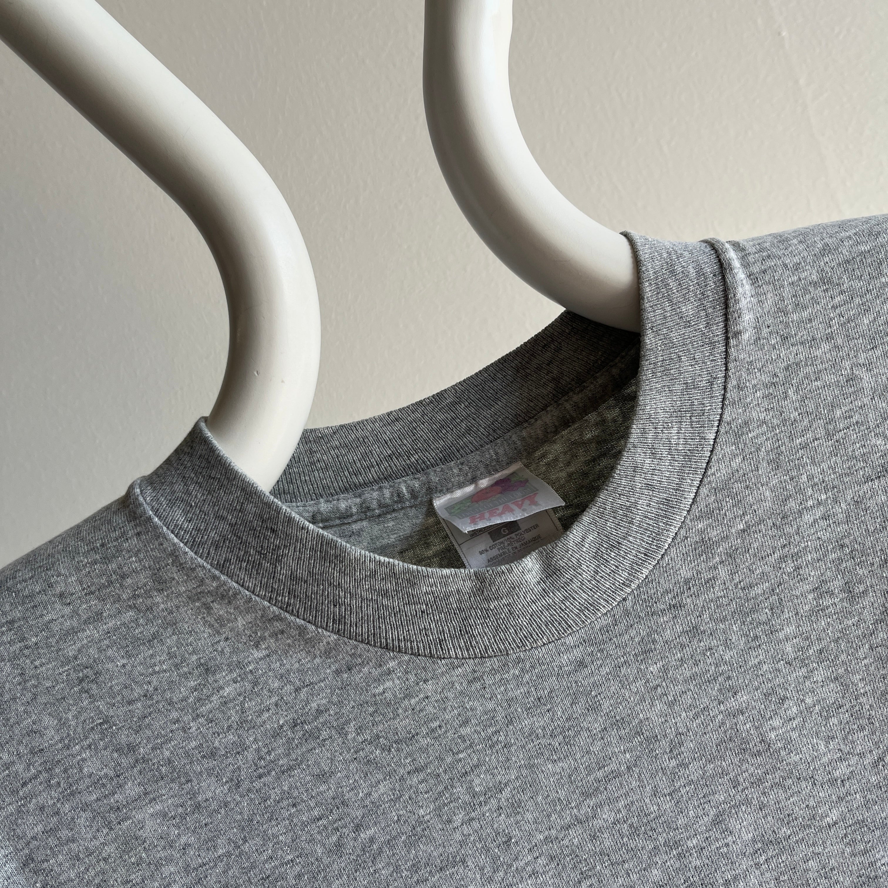 1990s Blank Gray FOTL Cotton T-Shirt