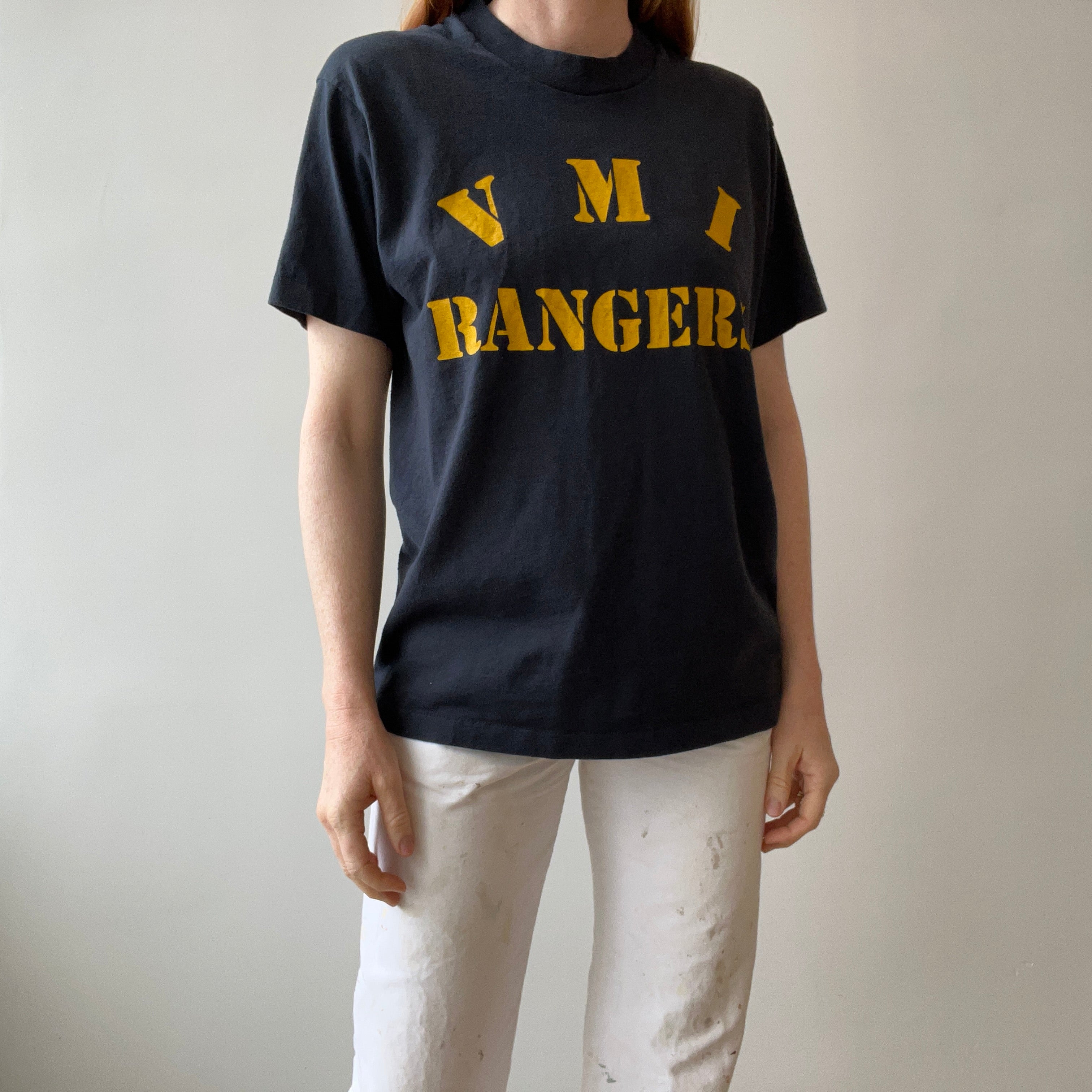 1980s VMI Rangers Screen Stars T-Shirt - Virginia Military Institute