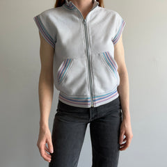 1980s Bassett Walker Super Rare Zip Up Muscle Vest - Swoon