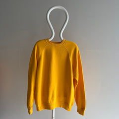 1980s Marigold Yellow Raglan by Bassett Walker