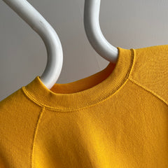 1980s Marigold Yellow Raglan by Bassett Walker