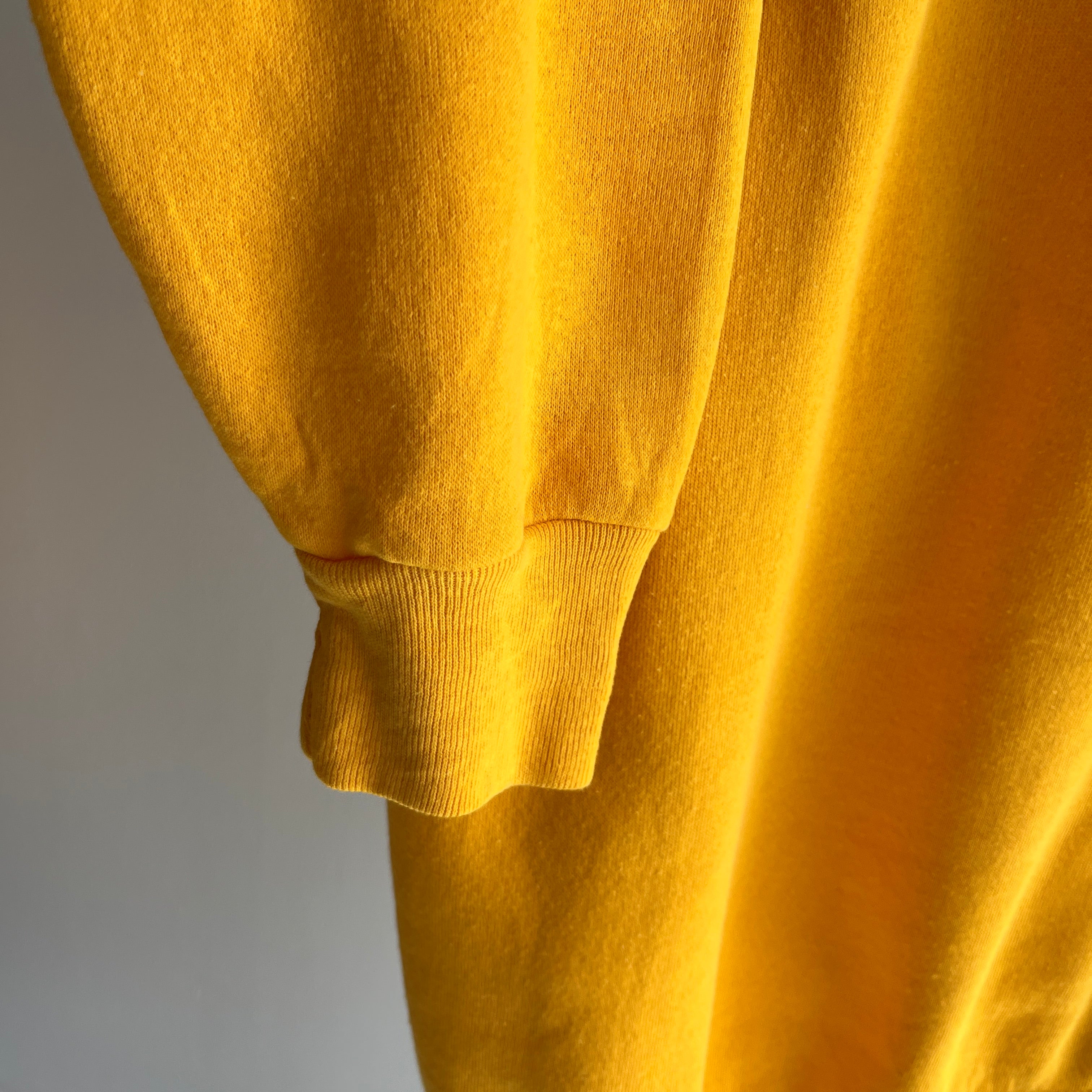 1980s Marigold Yellow Raglan by Bassett Walker