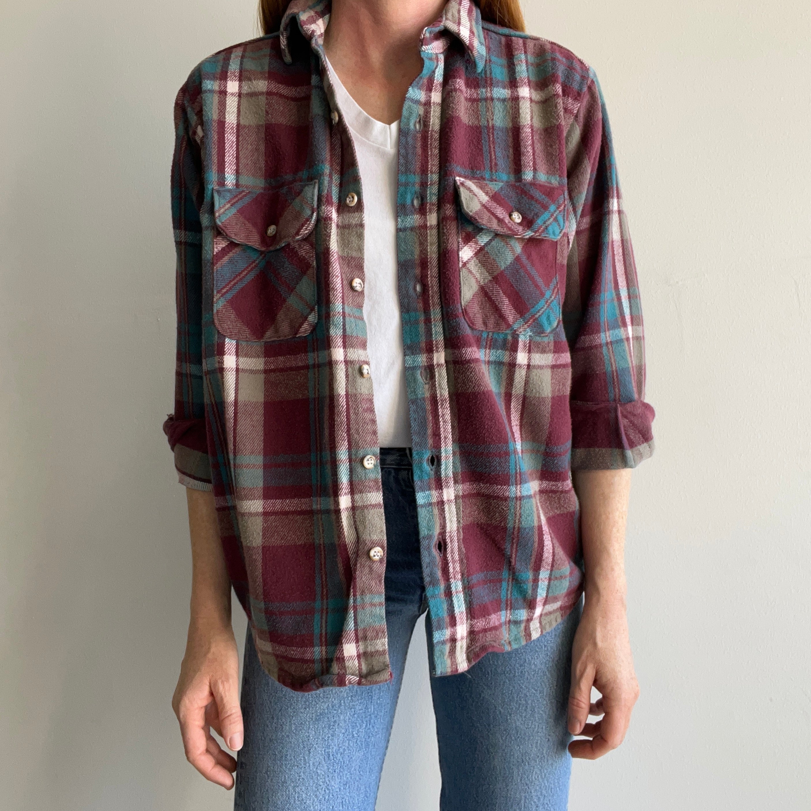 1980/90s Smaller Flannel by Five Brothers