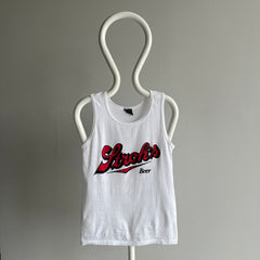 1980s Stroh's Beer Tank Top on a Sneakers Brand Tee