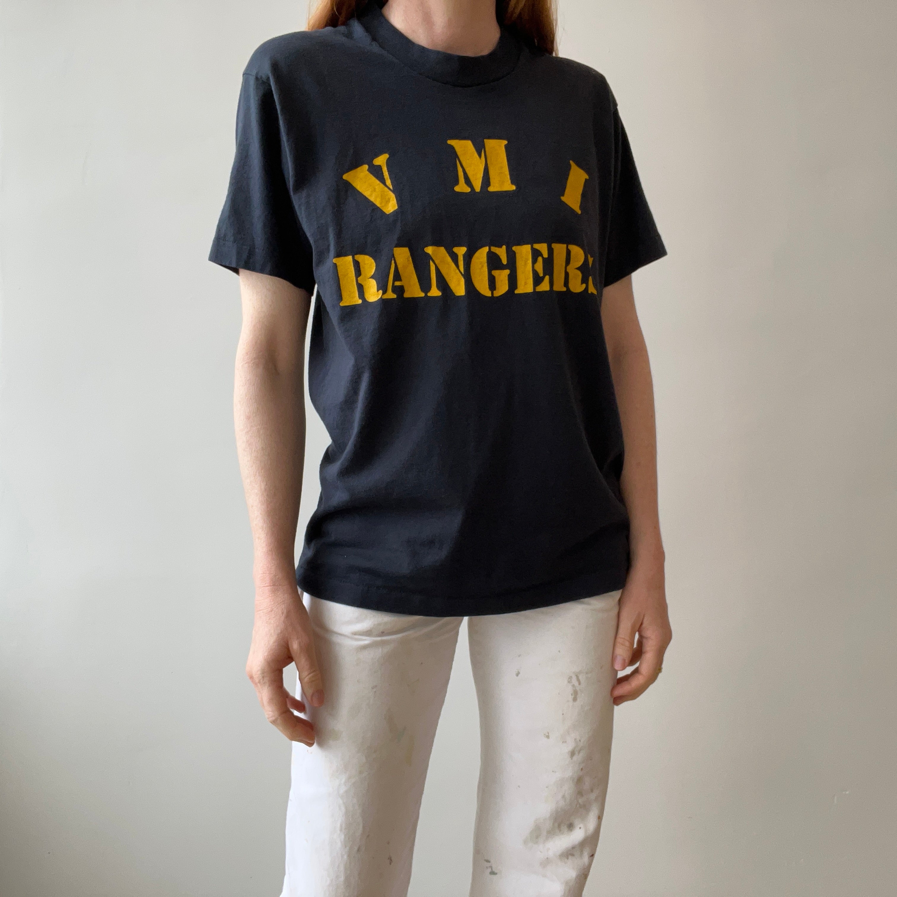 1980s VMI Rangers Screen Stars T-Shirt - Virginia Military Institute