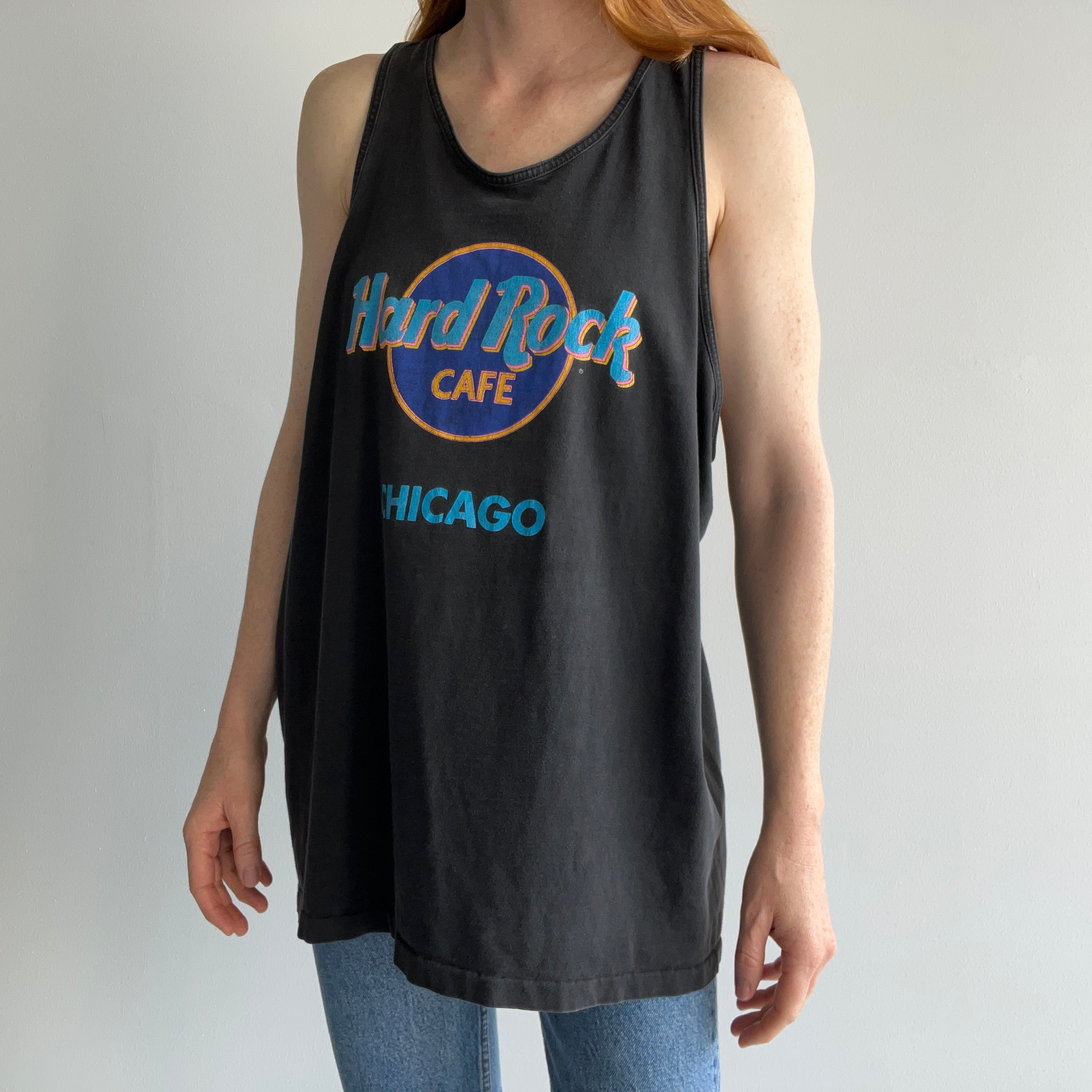 1990s Hard Rock Cafe Chicago Cotton Tank Top