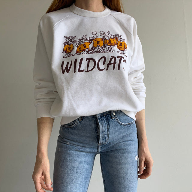 1970s Wildcats Rolled Neck Sweatshirt