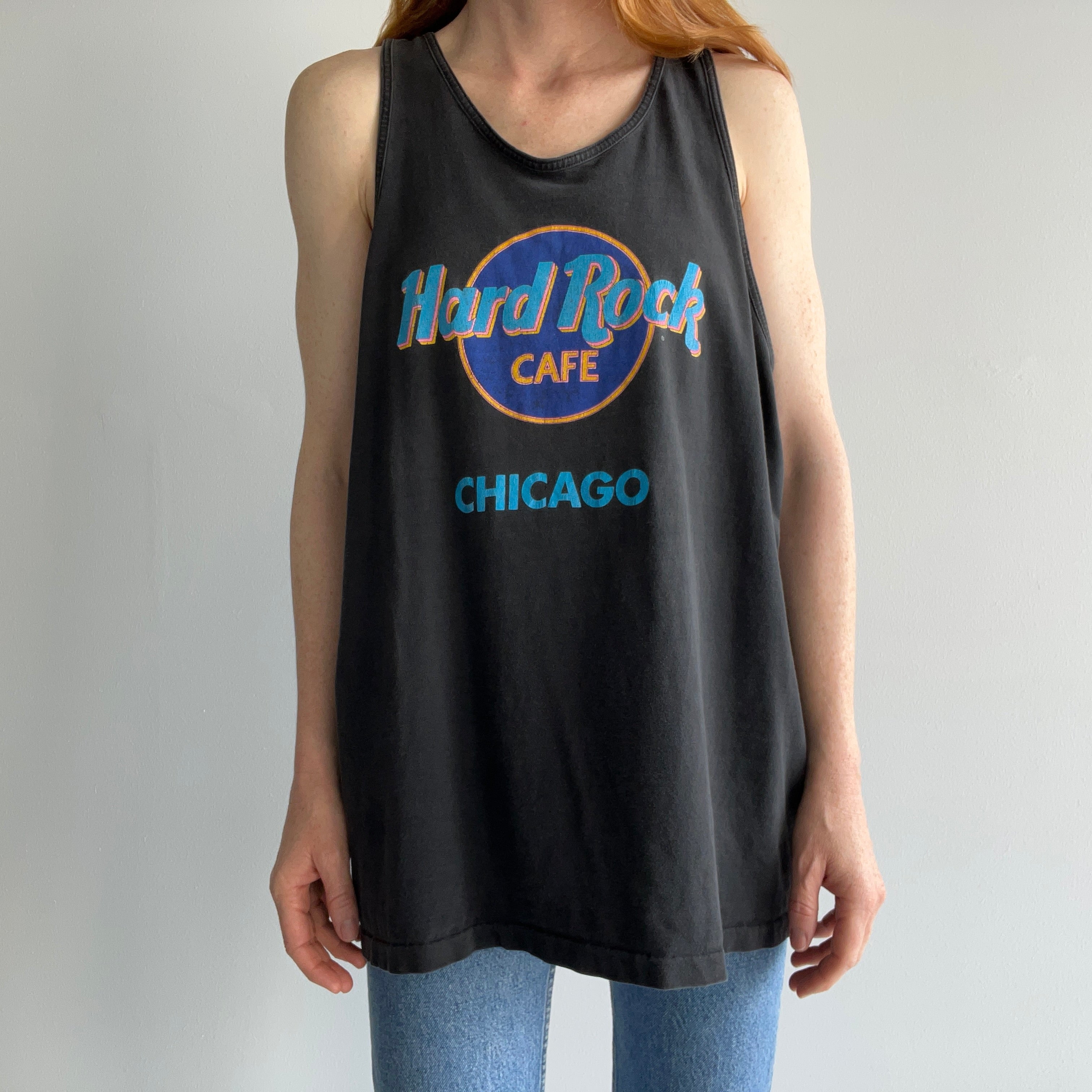 1990s Hard Rock Cafe Chicago Cotton Tank Top