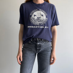 1980s Marine Mammal Stranding Center - THE SEAL BUTT ON THE BACK - Brigantine, NJ T-Shirt