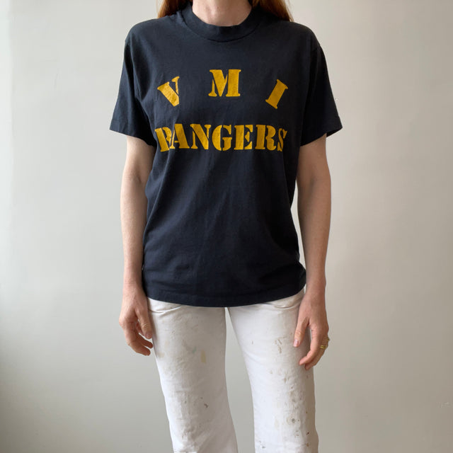 1980s VMI Rangers Screen Stars T-Shirt - Virginia Military Institute