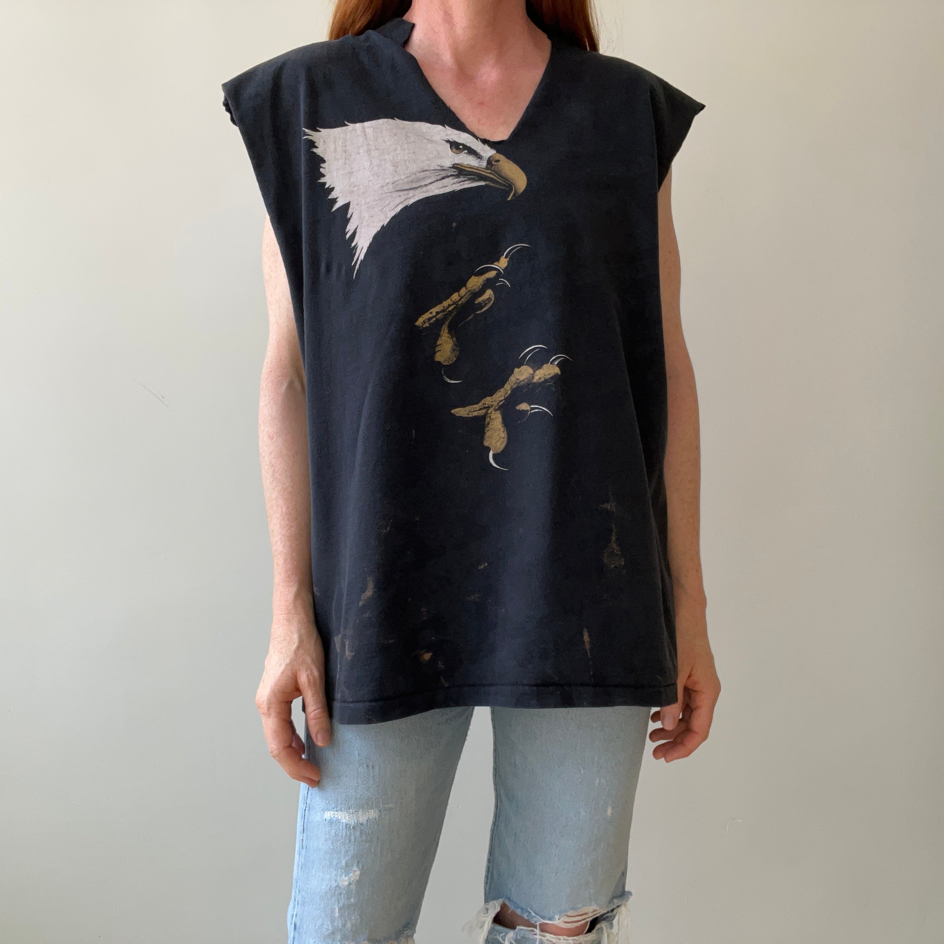 1985 Cut Off Eagle T-Shirt