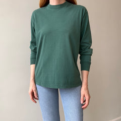 1980s Hunter/Forest Faded Green Long Sleeve by Sunbelt