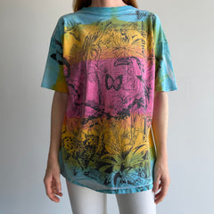 1990s Jungle Amazon Layer Cake Tie Dye T-Shirt - THIS IS AWESOME/DUH