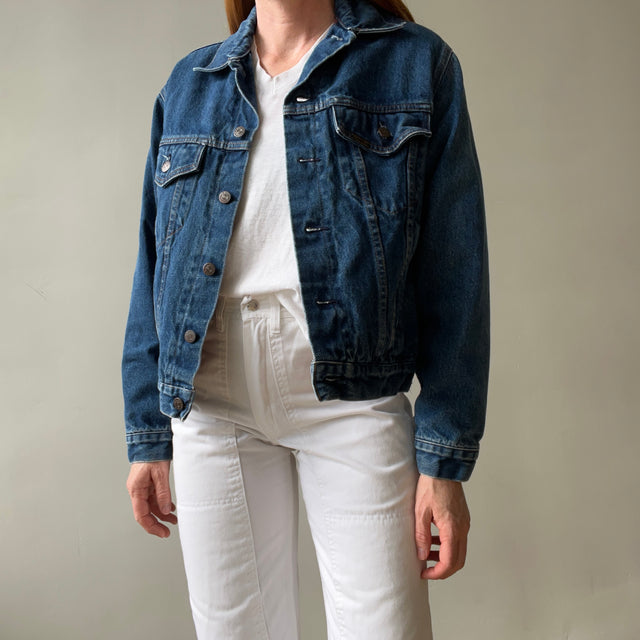 1970s Sears Roebucks Flannel Lined Denim Jacket