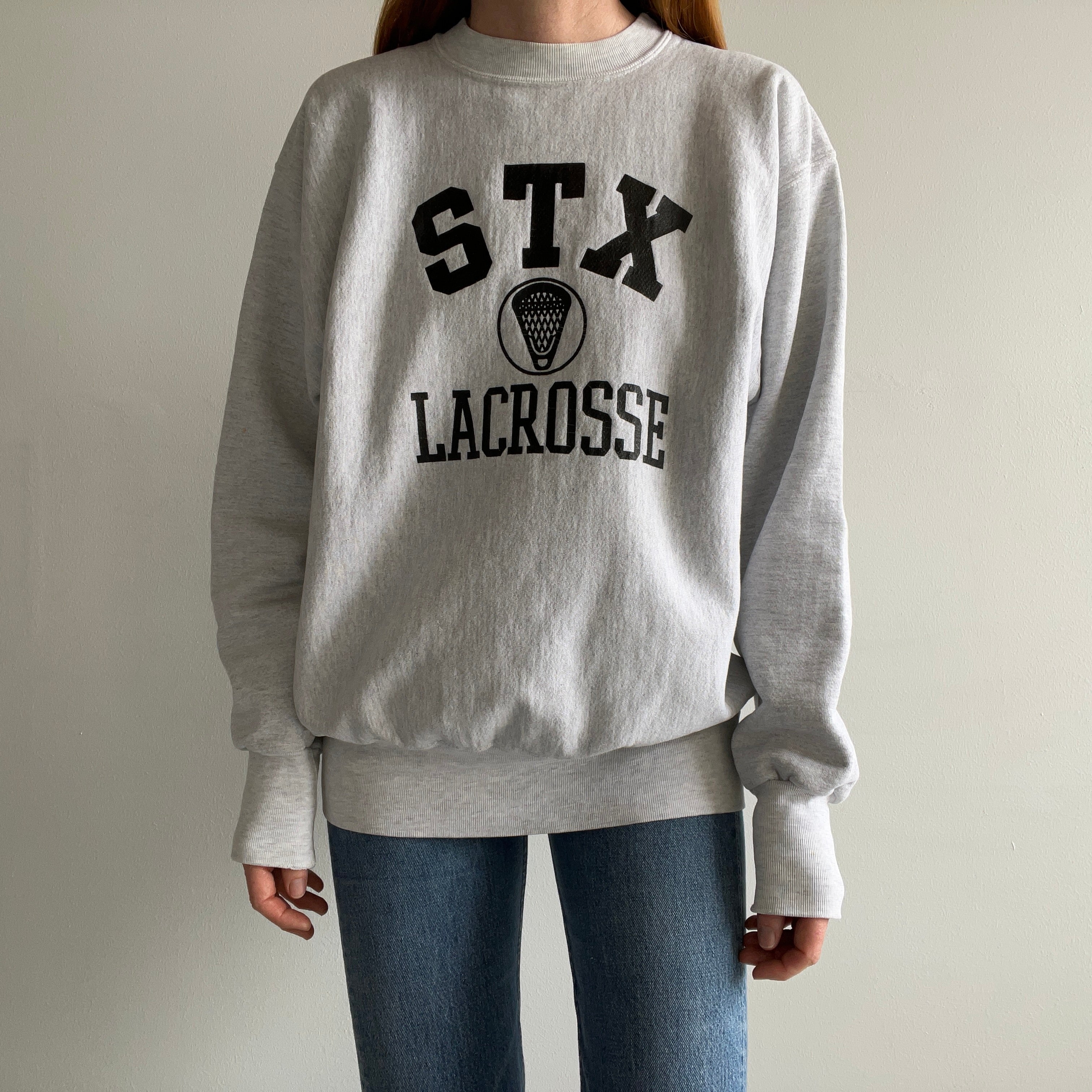 1990s STX Lacrosse Reverse Weave Sweatshirt