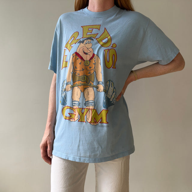 1983/8? Fred's Gym (Flintstone) T-SHirt - Collectible