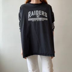 1990s (Late) Oakland Raiders Long Sleeve T-Shirt - Larger Size