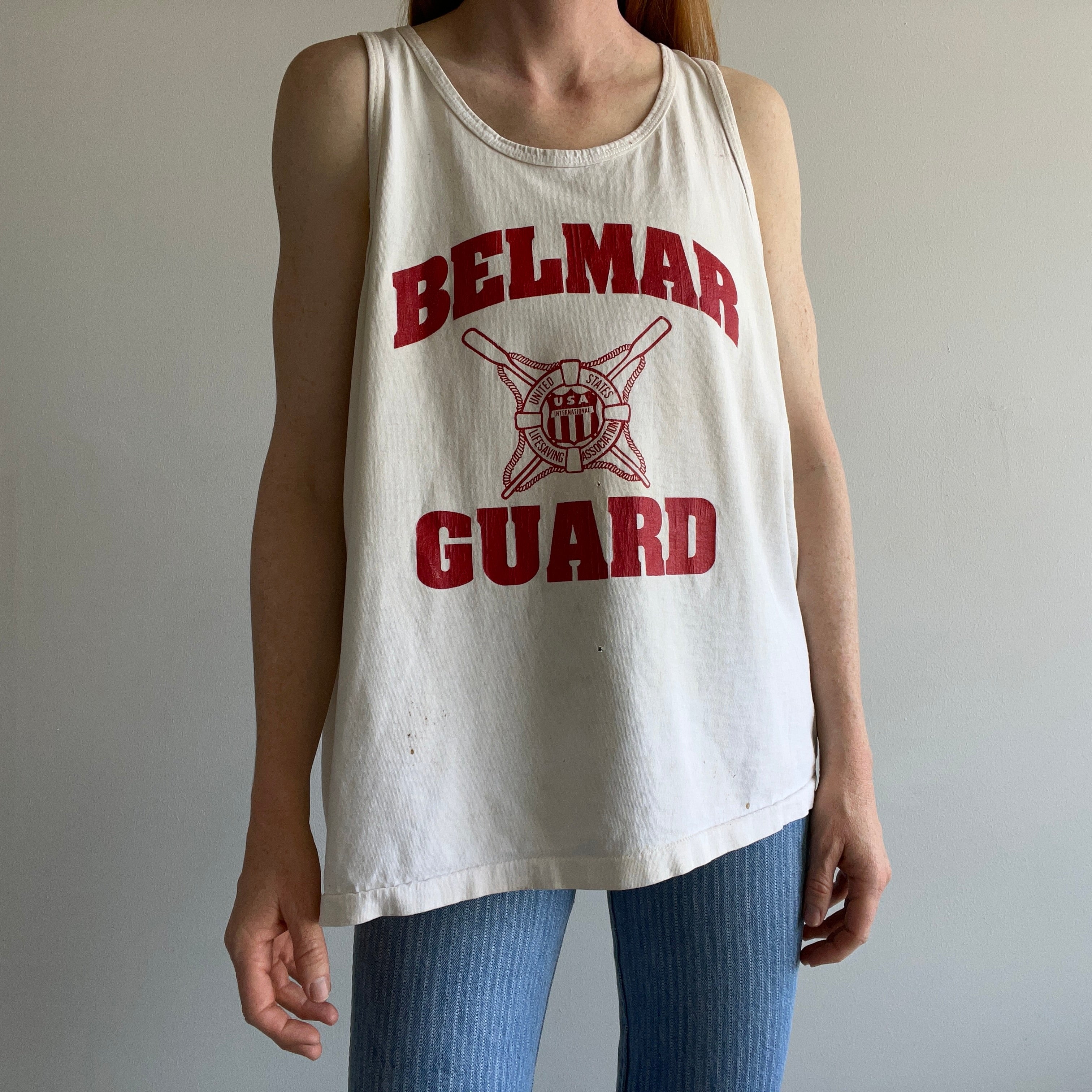 1980s Belmar Lifeguard Aged to Imperfection Tank Top