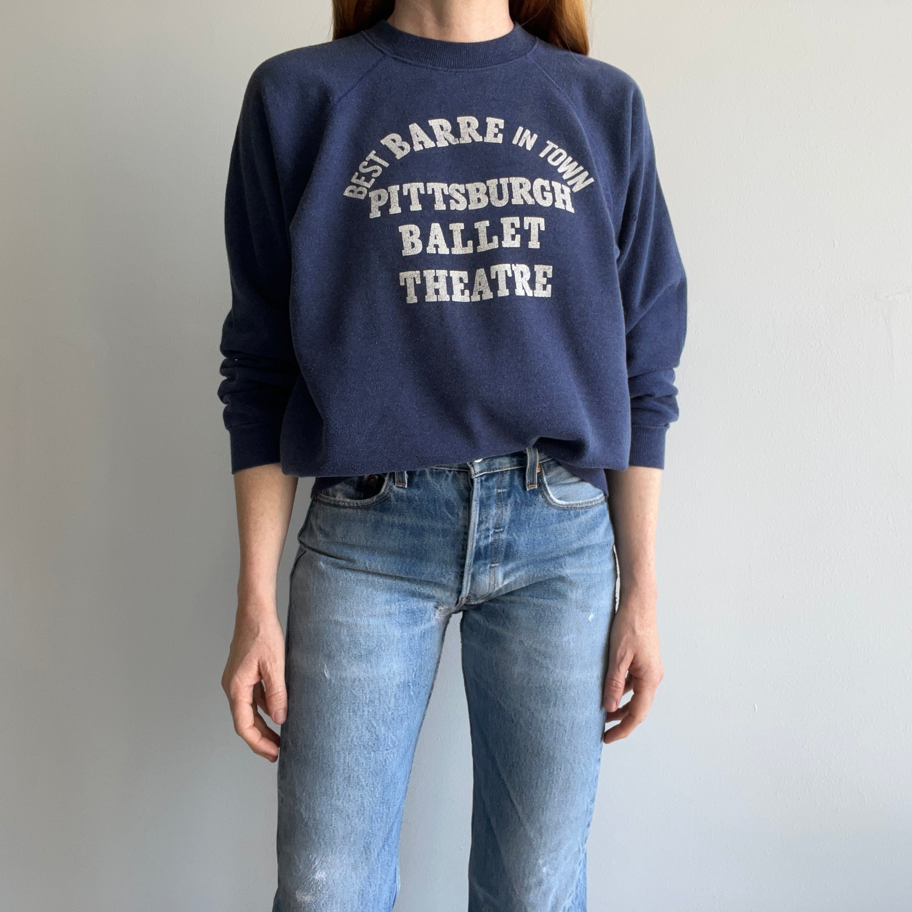 1980s Best Barre in Town - Pittsburgh Ballet Theater Sweatshirt - OMG