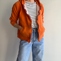 1970s Orange Insulated Staine Hoodie