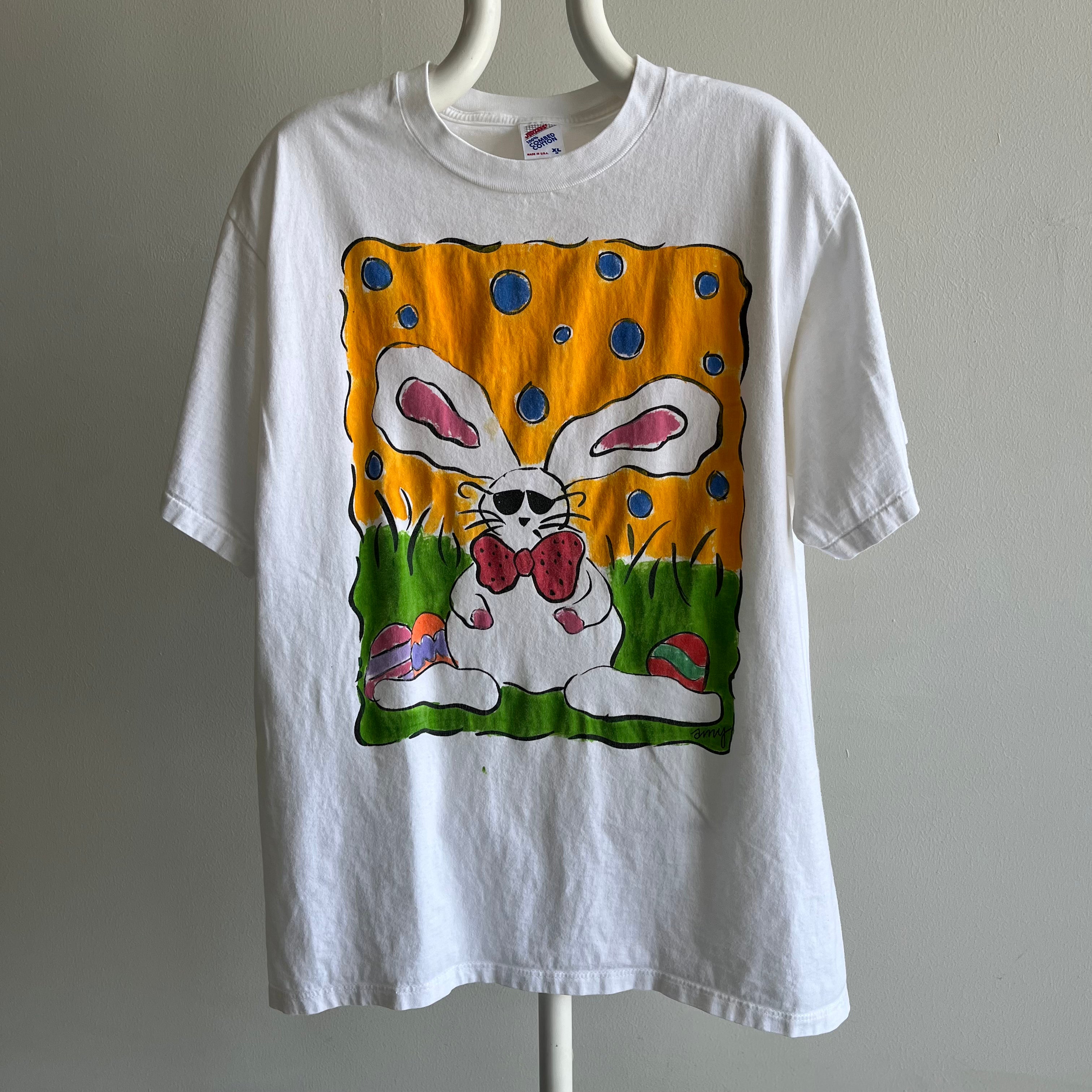 1980/90s XL Bunny with Sunglasses That is Both Cute and Terrifying All in One