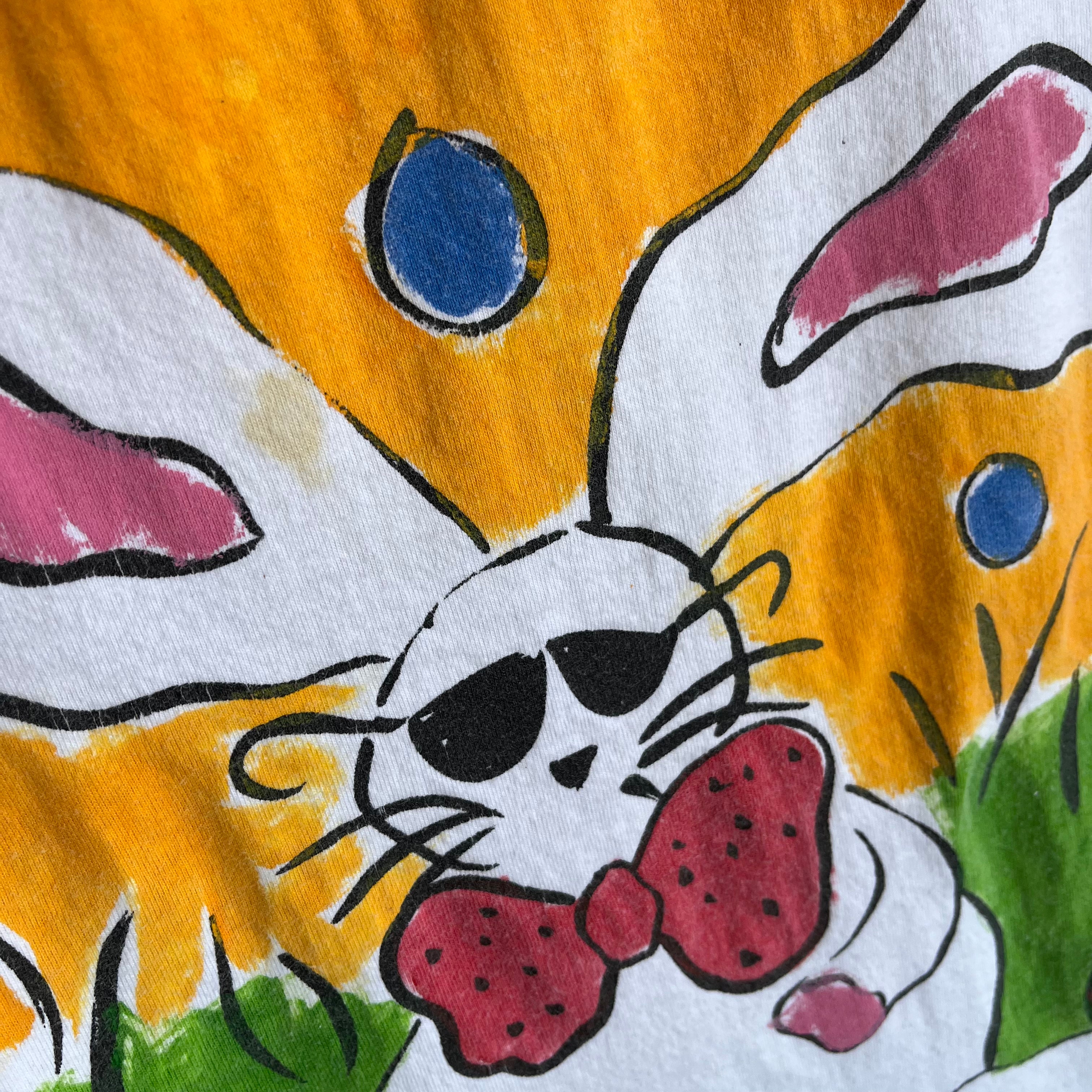 1980/90s XL Bunny with Sunglasses That is Both Cute and Terrifying All in One
