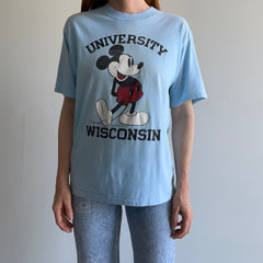 1980s Mickey Mouse University of Wisconsin Stained T-Shirt