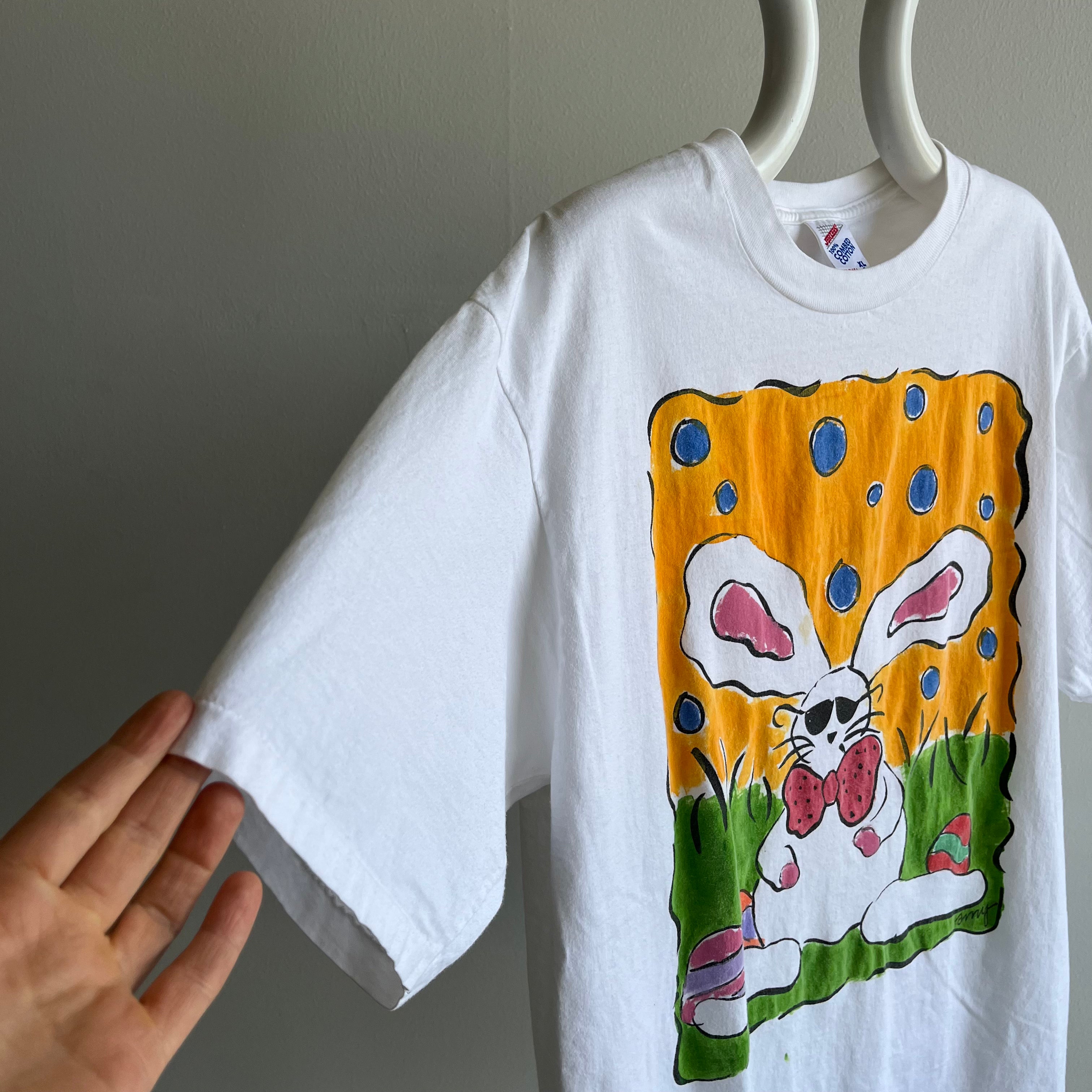 1980/90s XL Bunny with Sunglasses That is Both Cute and Terrifying All in One