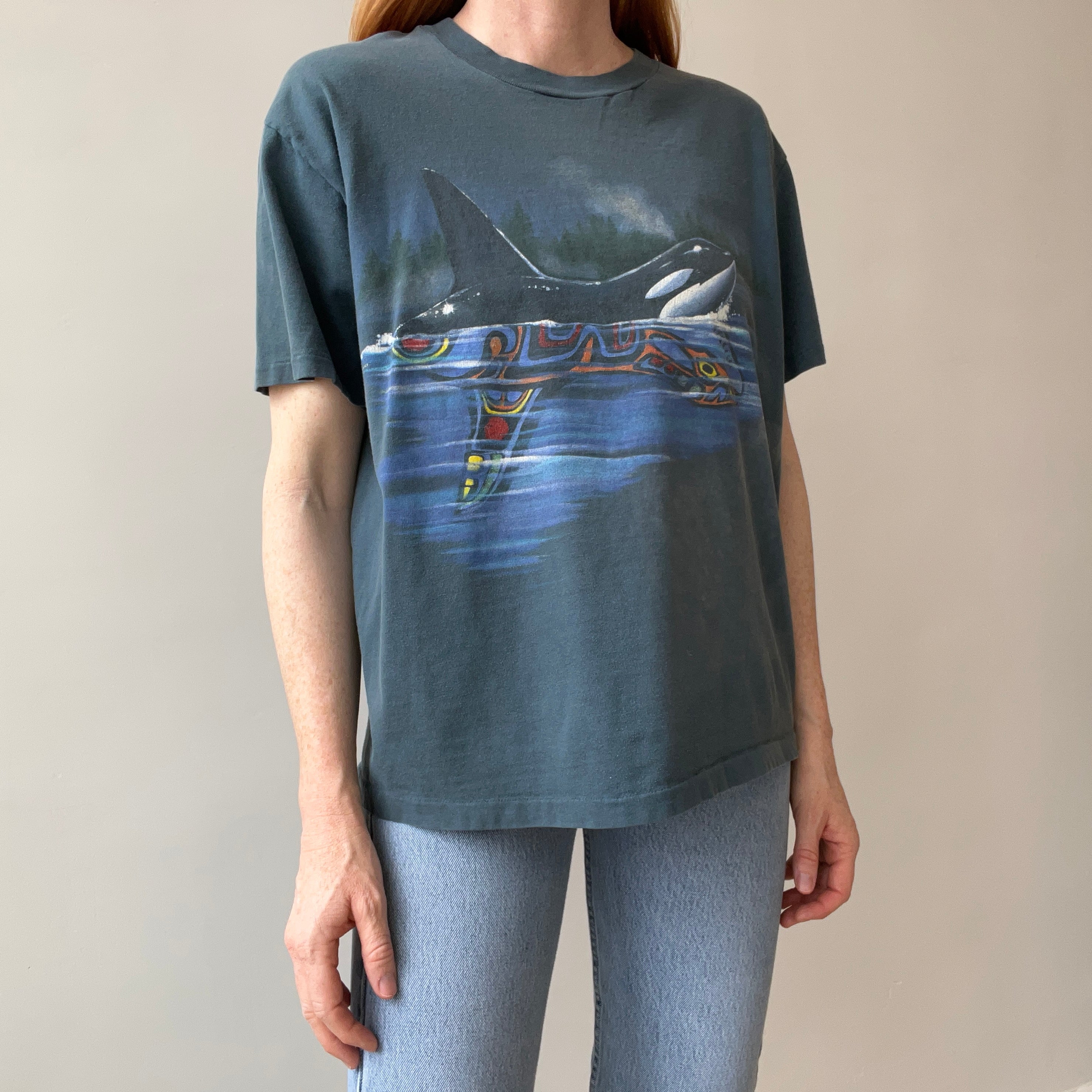 1994 Whale and Spirit Whale T-Shirt by Harlequin