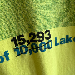 1990 Minnesota Land of 15,293 Lakes Neon Cotton T-Shirt