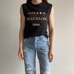 1985 Midwest Biathlon Classic Muscle Tank by Screen Stars