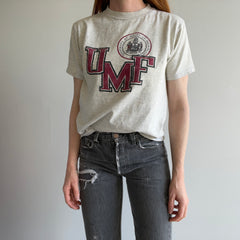 1980s University of Maine Aged/Ecru T-Shirt