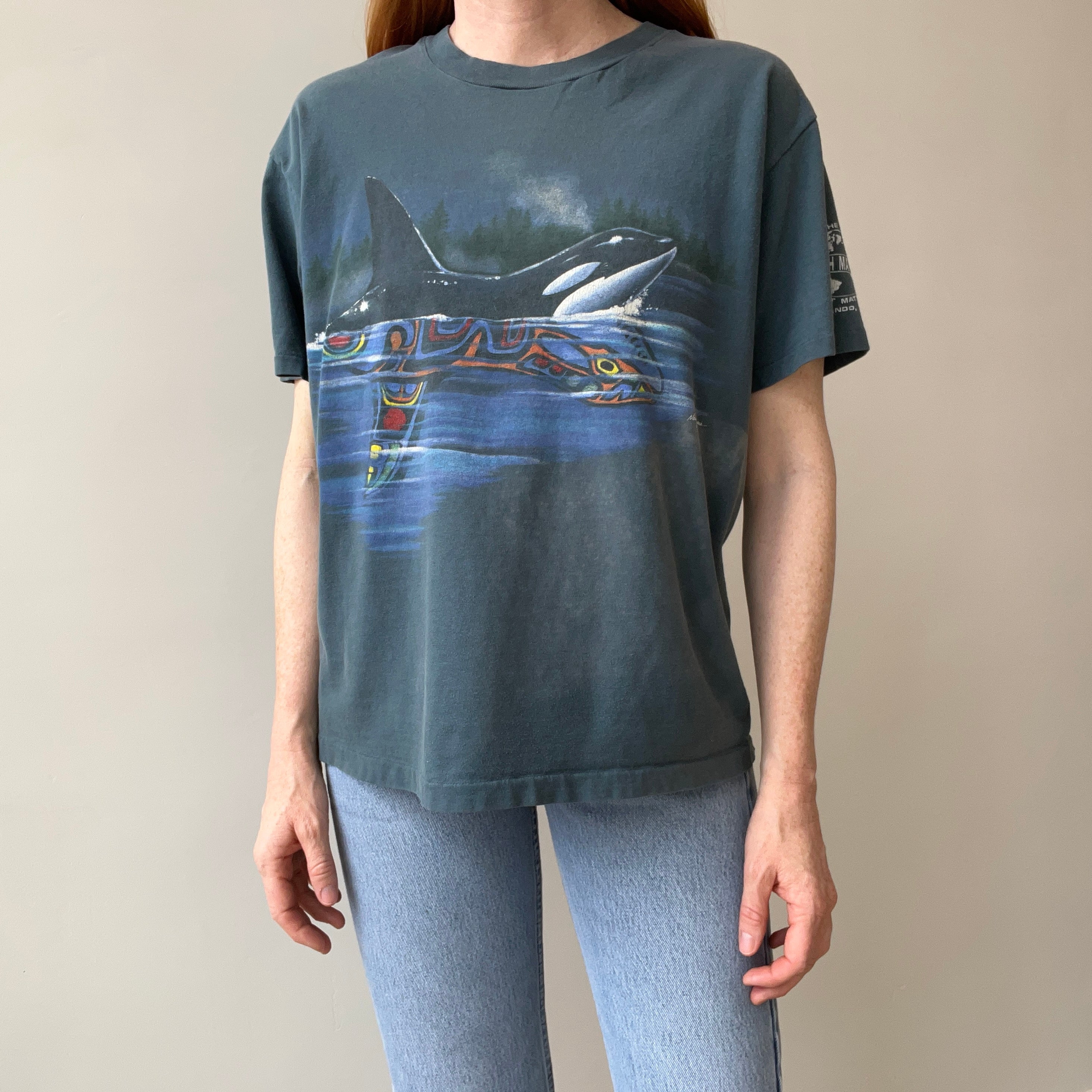 1994 Whale and Spirit Whale T-Shirt by Harlequin