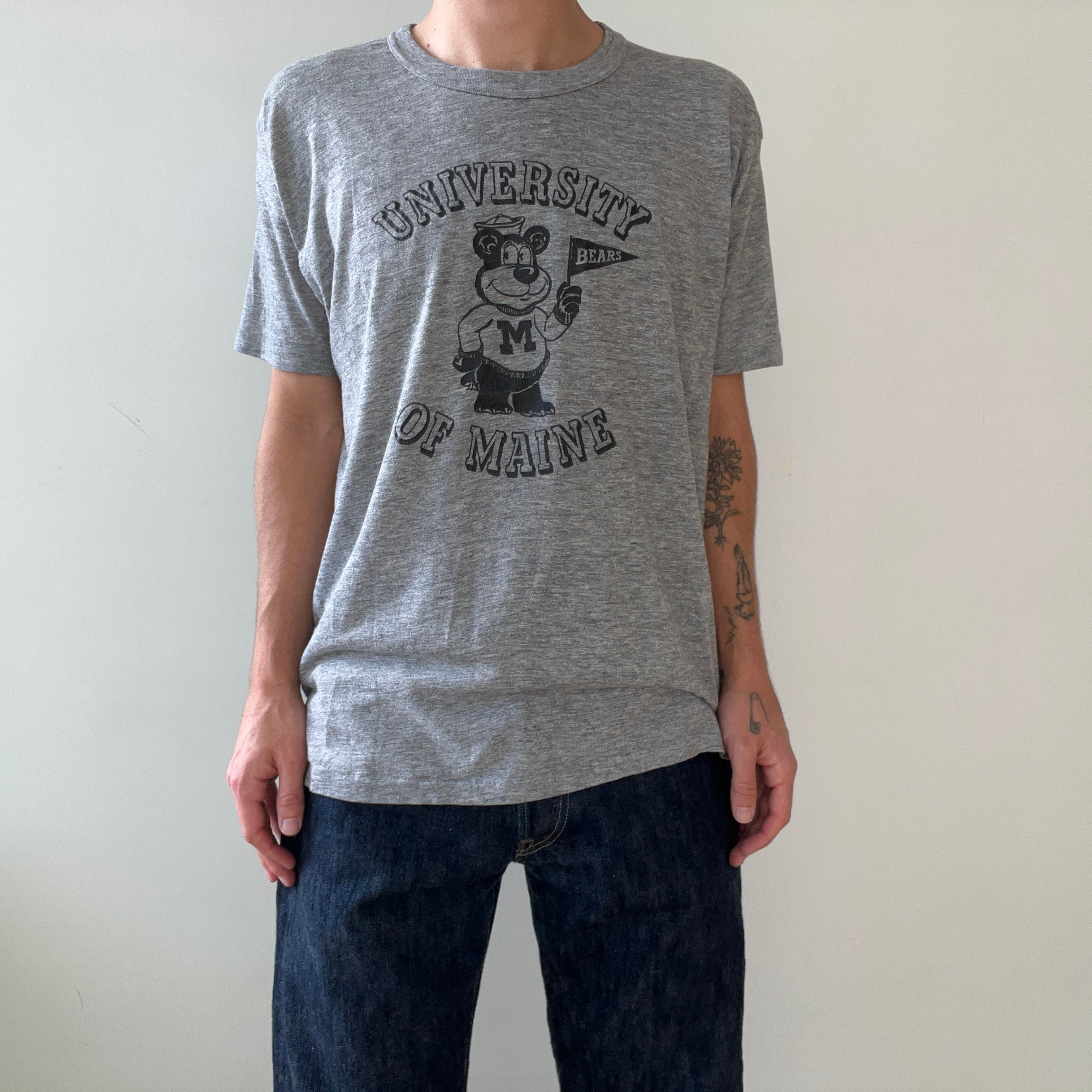 1980s University Of Maine Bears T Shirt