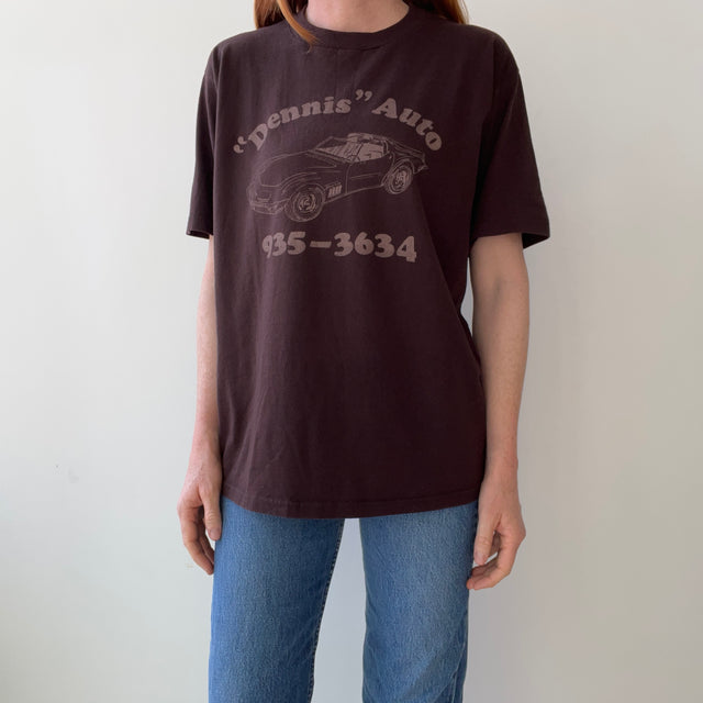 1980s "Dennis" Auto T-Shirt - Guys, The Quotes, The Lack of Area Code, The Sting Ray - C'Mon!