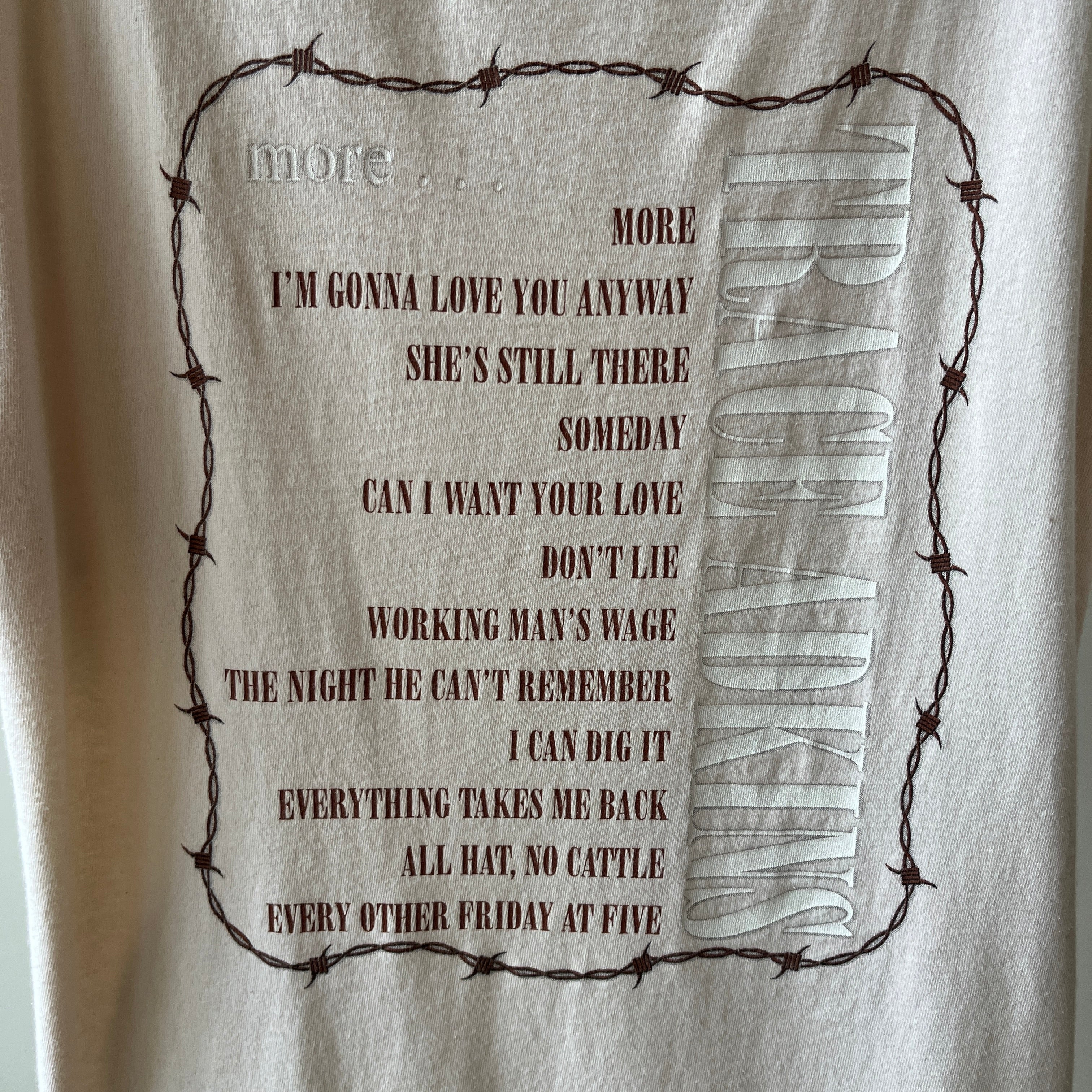 2000s Trace Adkins More Album T Shirt - Country Music Fans Know