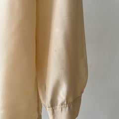 1950s Acetate Nylon Loop Collar Button Up Shirt - TINA COLLECTION