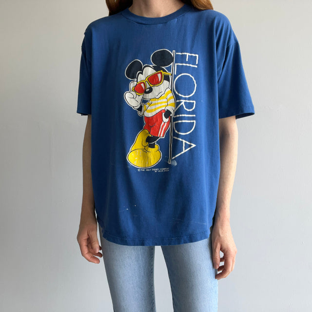 1980s Florida Paint Stained Mickey T-Shirt