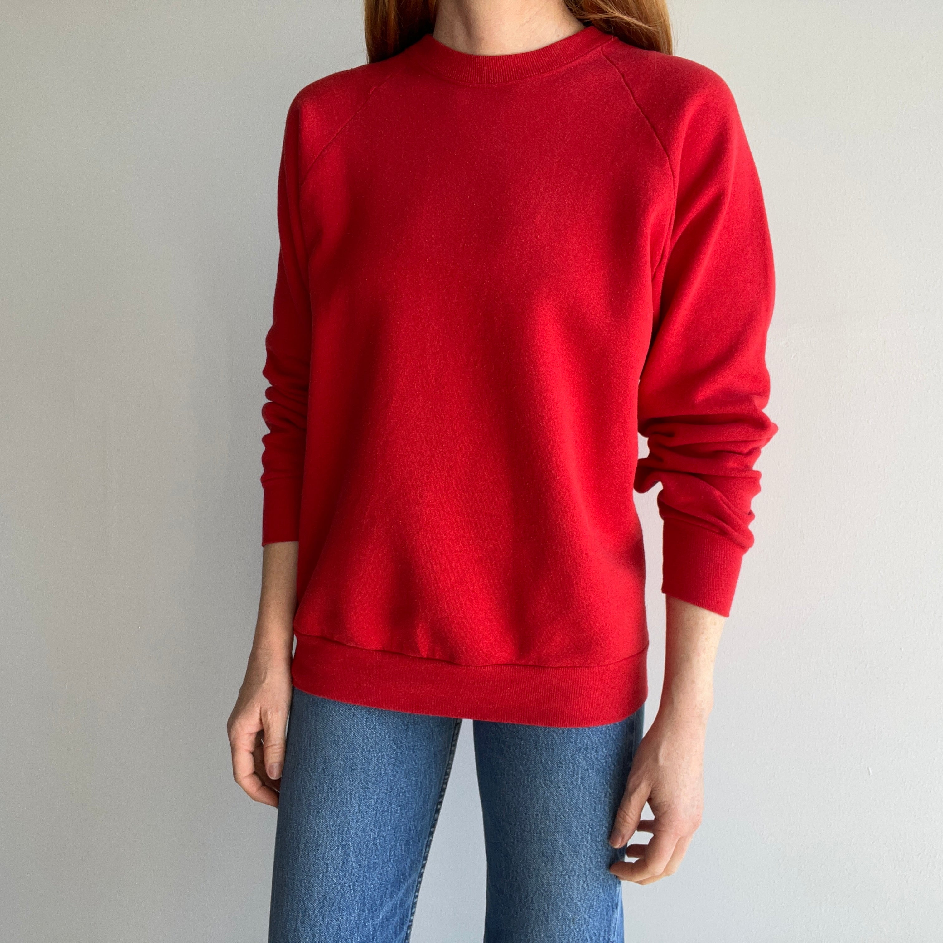 1980s Blank Generic (That's A Compliment) Red FOTL Sweatshirt