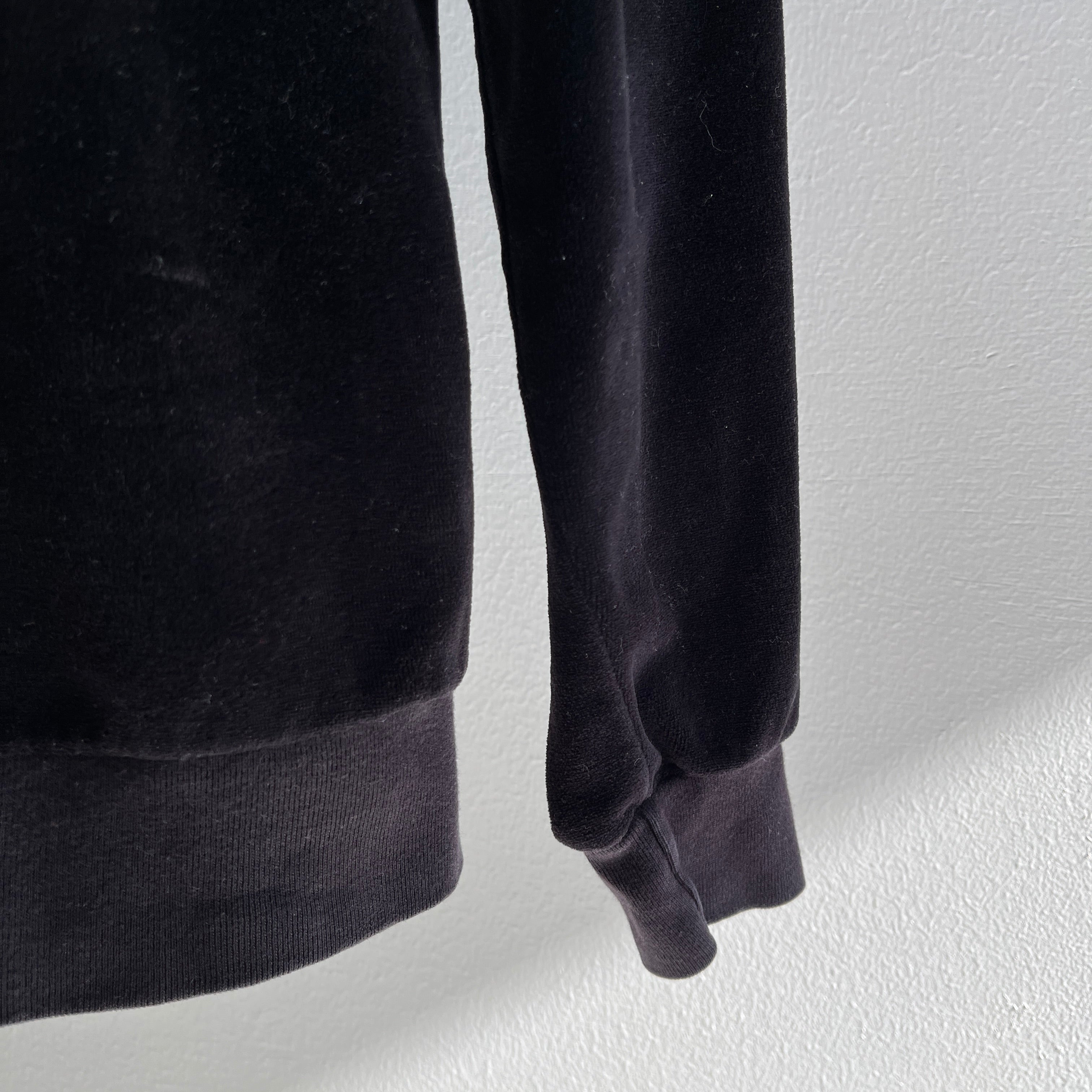 1970/80s Oscar De La Renta Two Toned Velour Sweatshirt