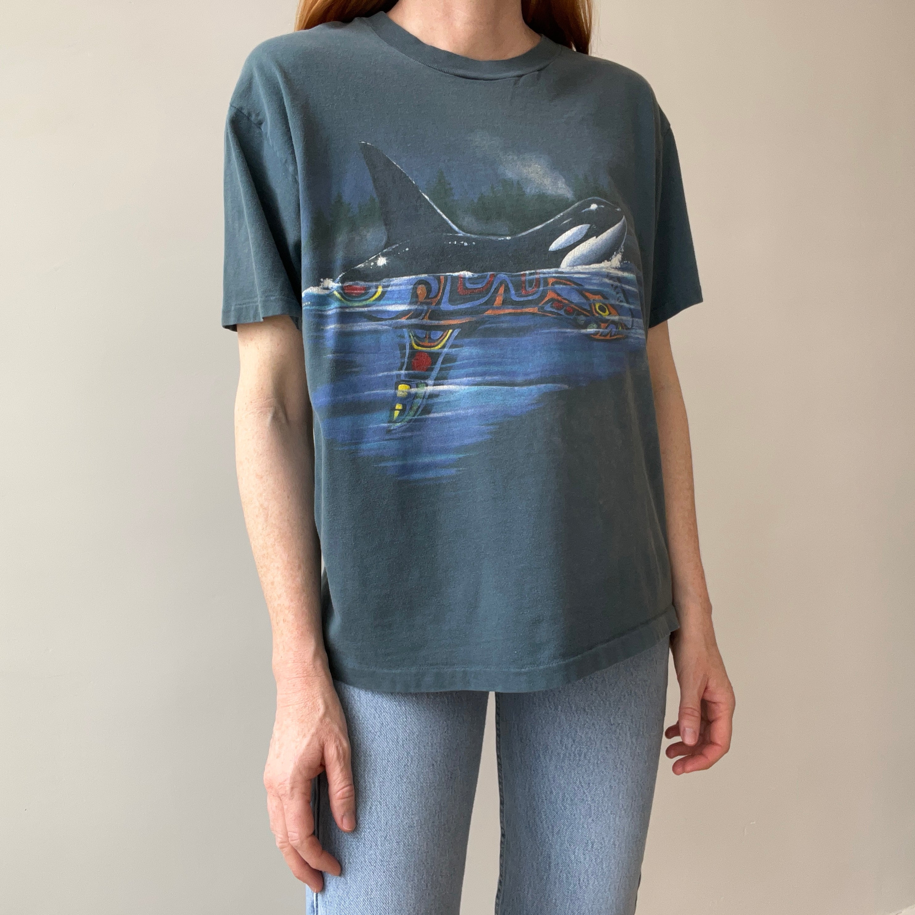 1994 Whale and Spirit Whale T-Shirt by Harlequin