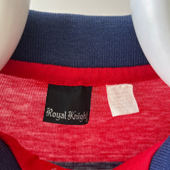 1980's Red and Navy Polo Shirt