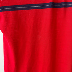 1980's Red and Navy Polo Shirt